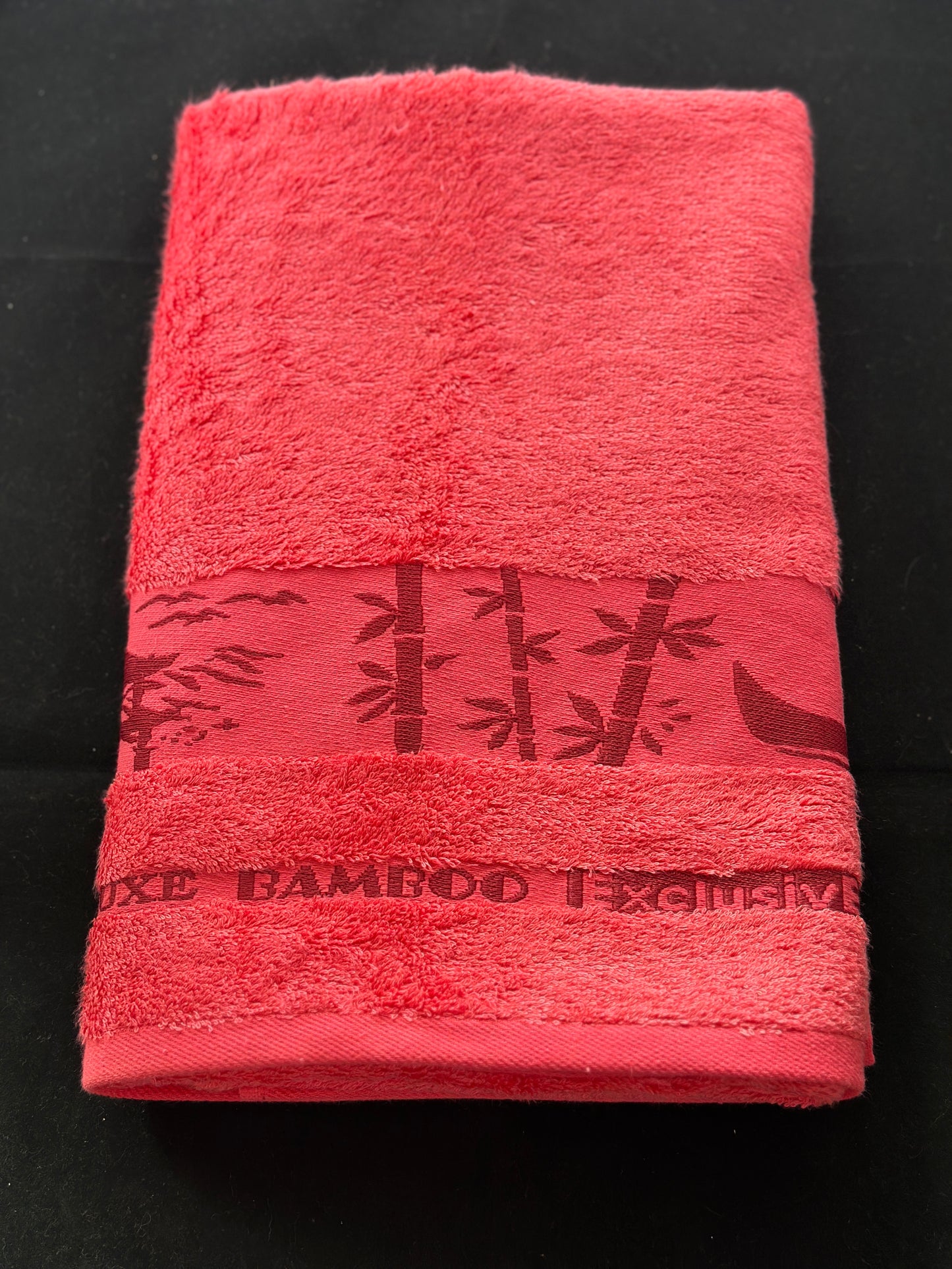 Elegant Pink Bamboo Towels