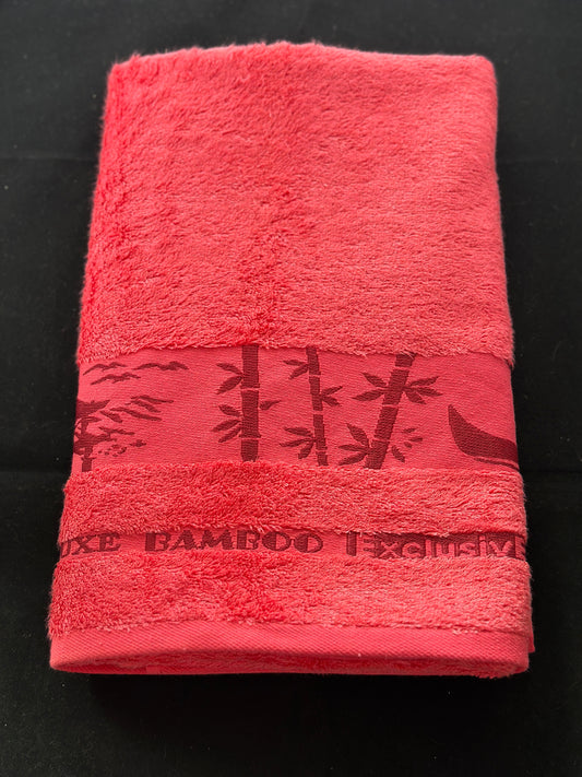 Elegant Pink Bamboo Towels